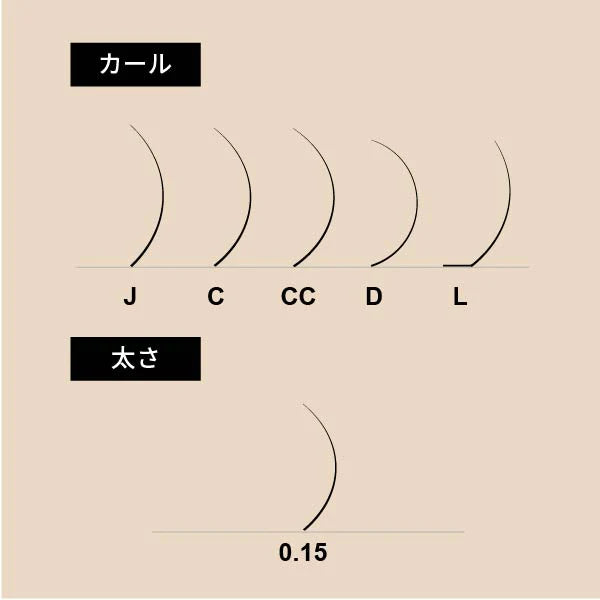 【MIX】カラーフラットラッシュ ビジュー ジェイド / 0.15mm